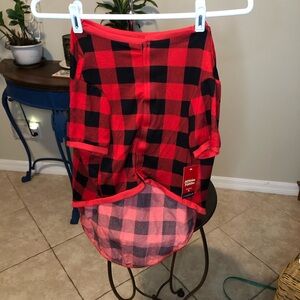 NWT Cuddl Duds Dogs Christmas Plaid Shirt - XL